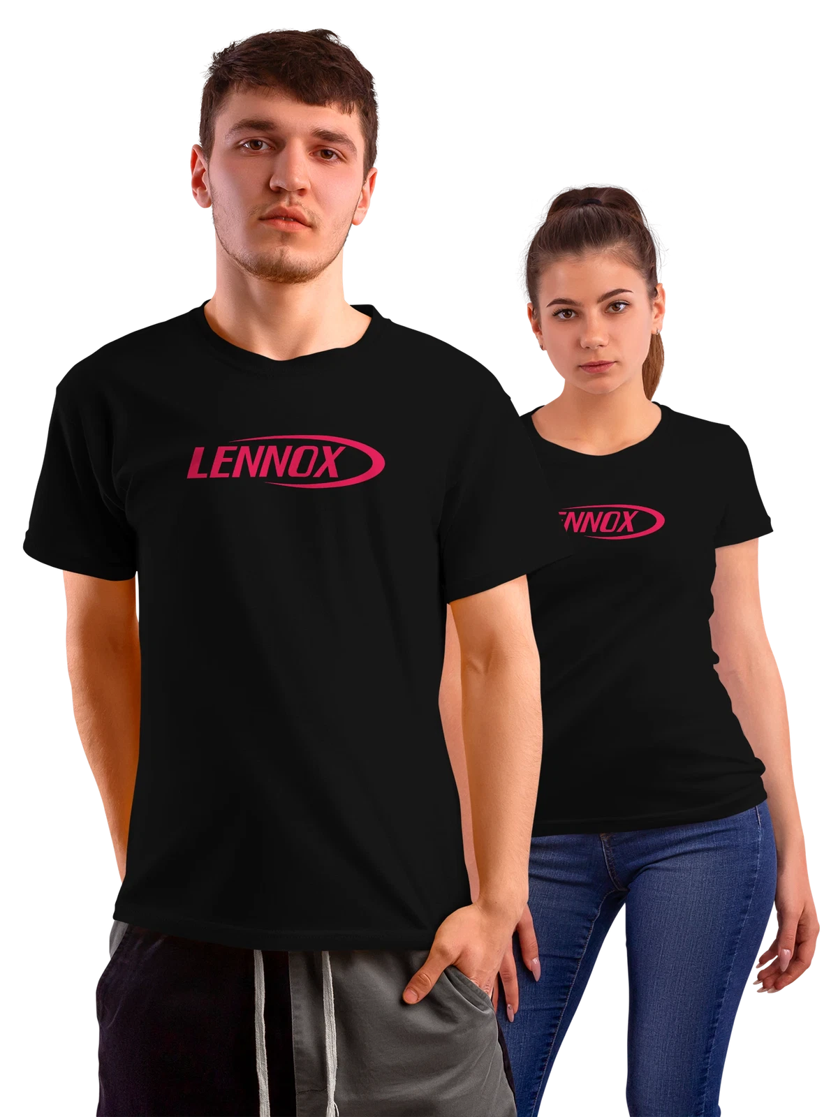 Футболка Lennox чёрная с принтом — домашний комфорт — Чёрная, фото 1