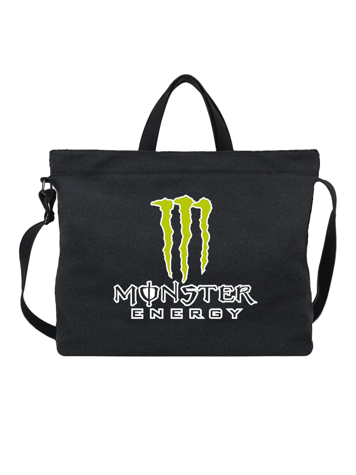 Сумка Monster Energy чёрная с принтом — мотокросс и гонки — Чёрная, фото 1