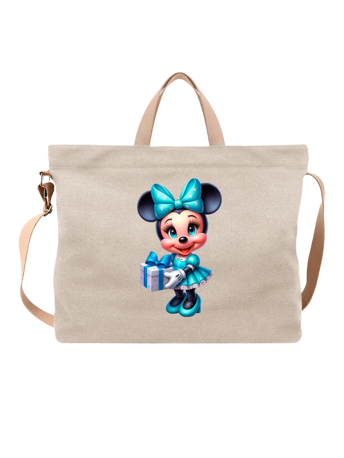 Сумка с Минни Маус Minnie Mouse белая с принтом — коллекционный образ — Белая, фото 1