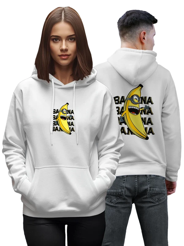 Худи с Миньоном Minions banana — Белая, фото 1