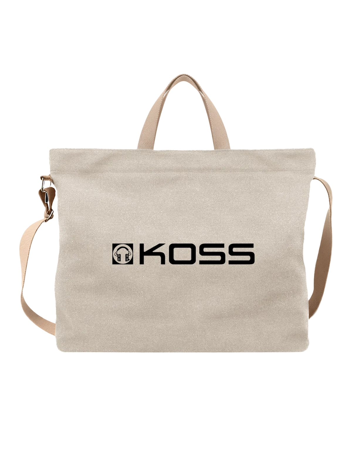 Сумка Koss белая с принтом — современная айдентика — Белая, фото 1
