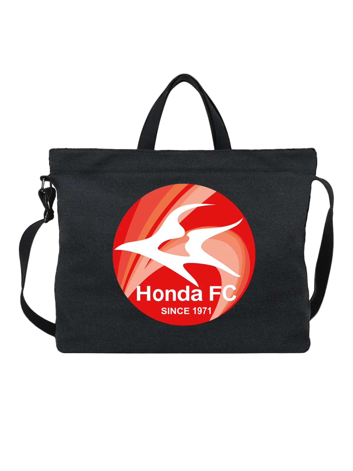 Сумка Honda чёрная с принтом — контрастный принт — Чёрная, фото 1