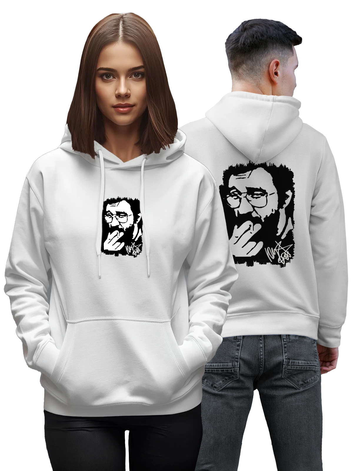 Худи с ДДТ Шевчук Юрий белое с принтом — гитарная музыка — Белая, фото 1