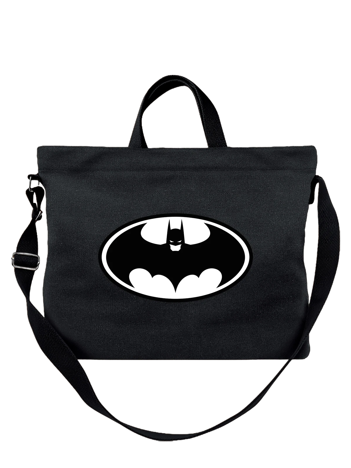 Сумка Бэтмен Batman чёрная с принтом — подарок любителю комиксов — Чёрная, фото 1