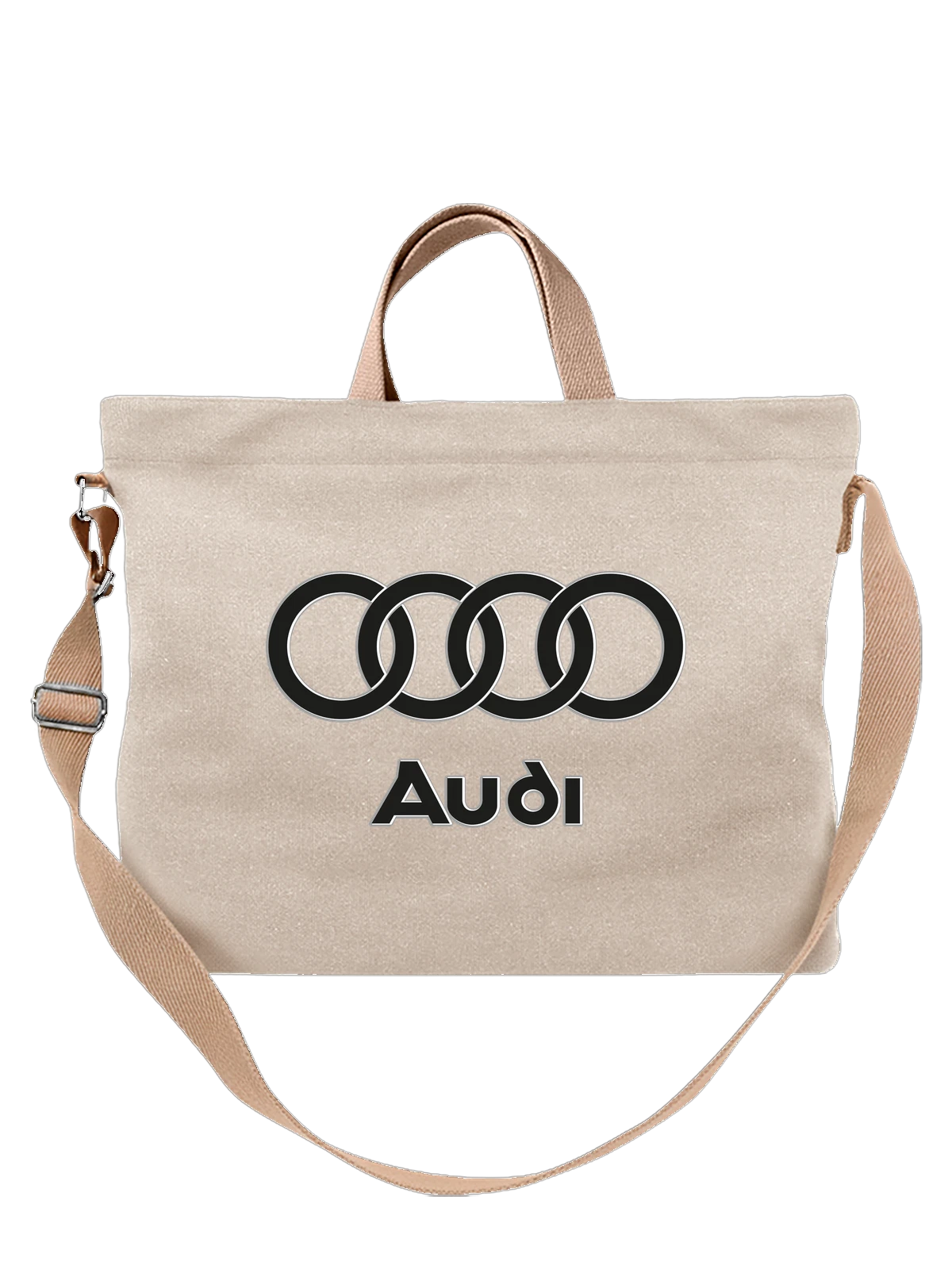 Сумка Audi белая с принтом — премиальные машины — Белая, фото 1