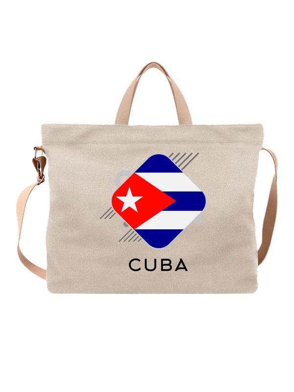 Сумка флаг Кубы Cuba — Белая, фото 1