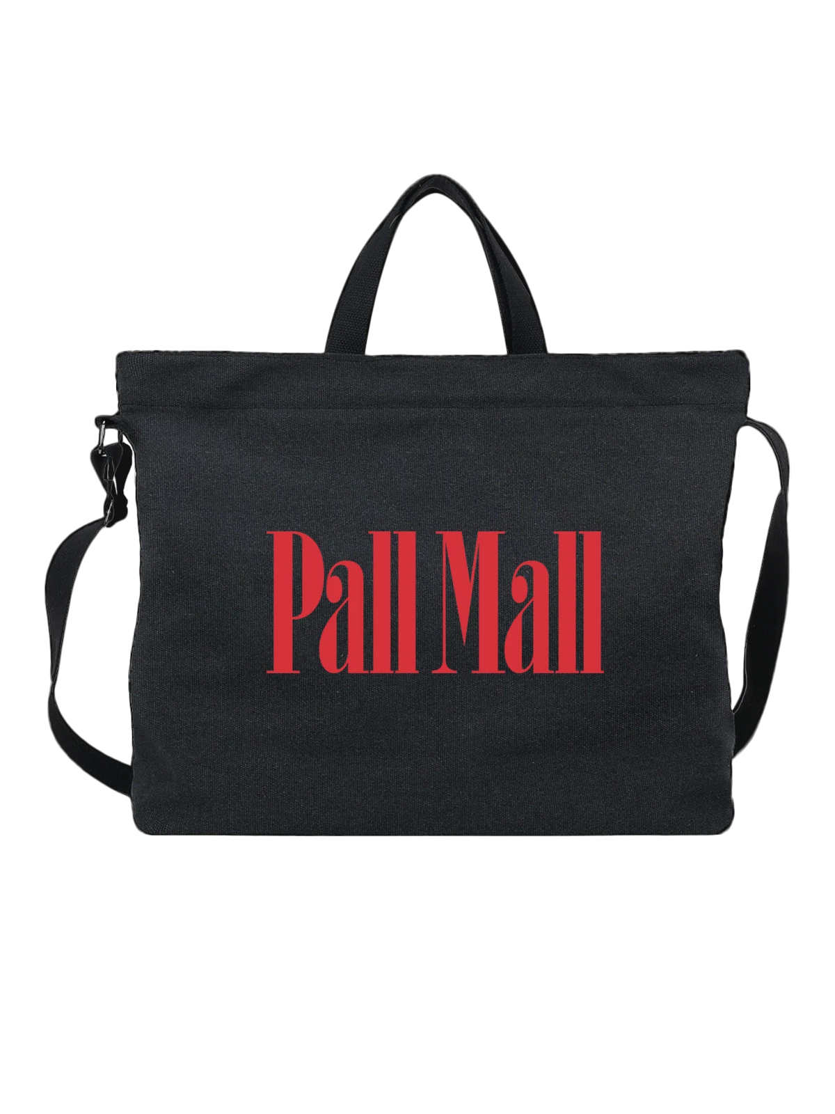 Сумка Pall Mall чёрная с принтом — американская реклама — Чёрная, фото 1