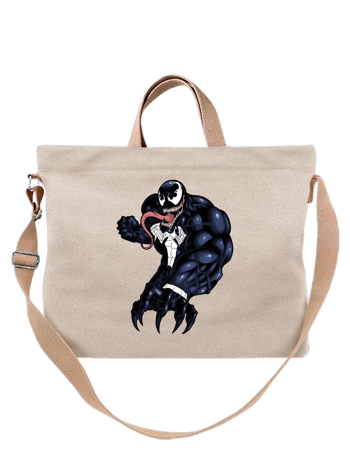 Сумка Веном Venom арт белая с принтом — герой фильма — Белая, фото 1