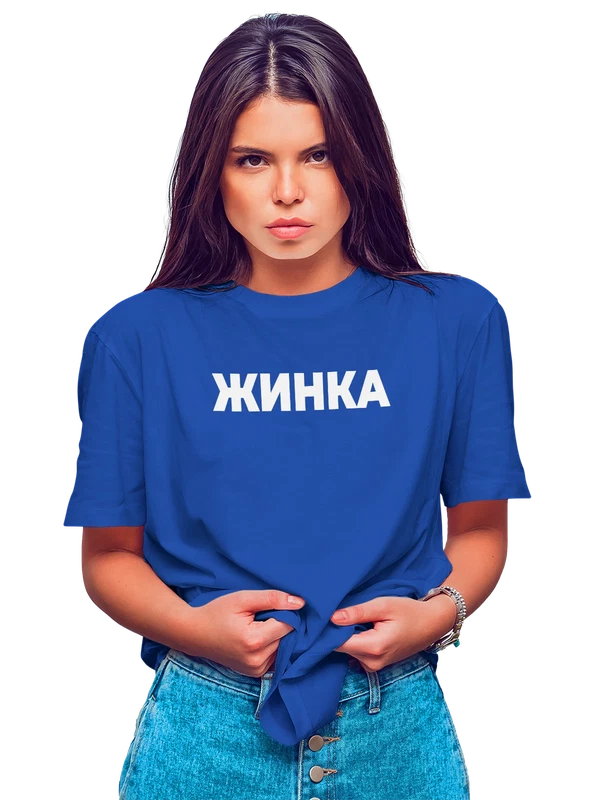 Футболка жинка — Синяя, фото 1