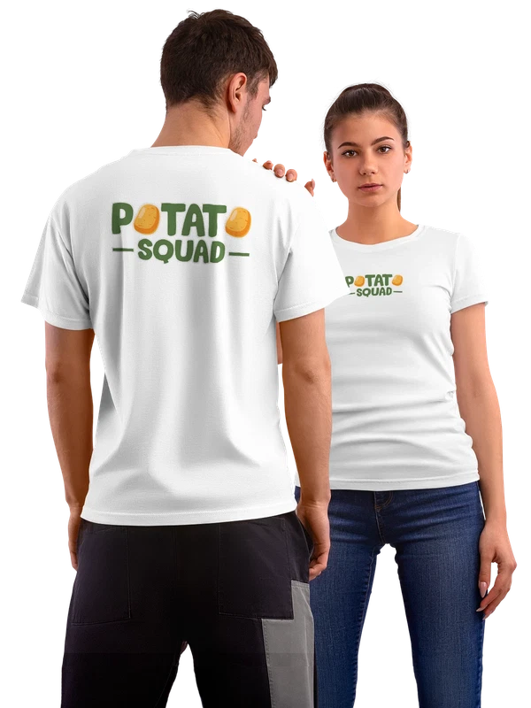 Футболка картошка potato squad — Белая, фото 1