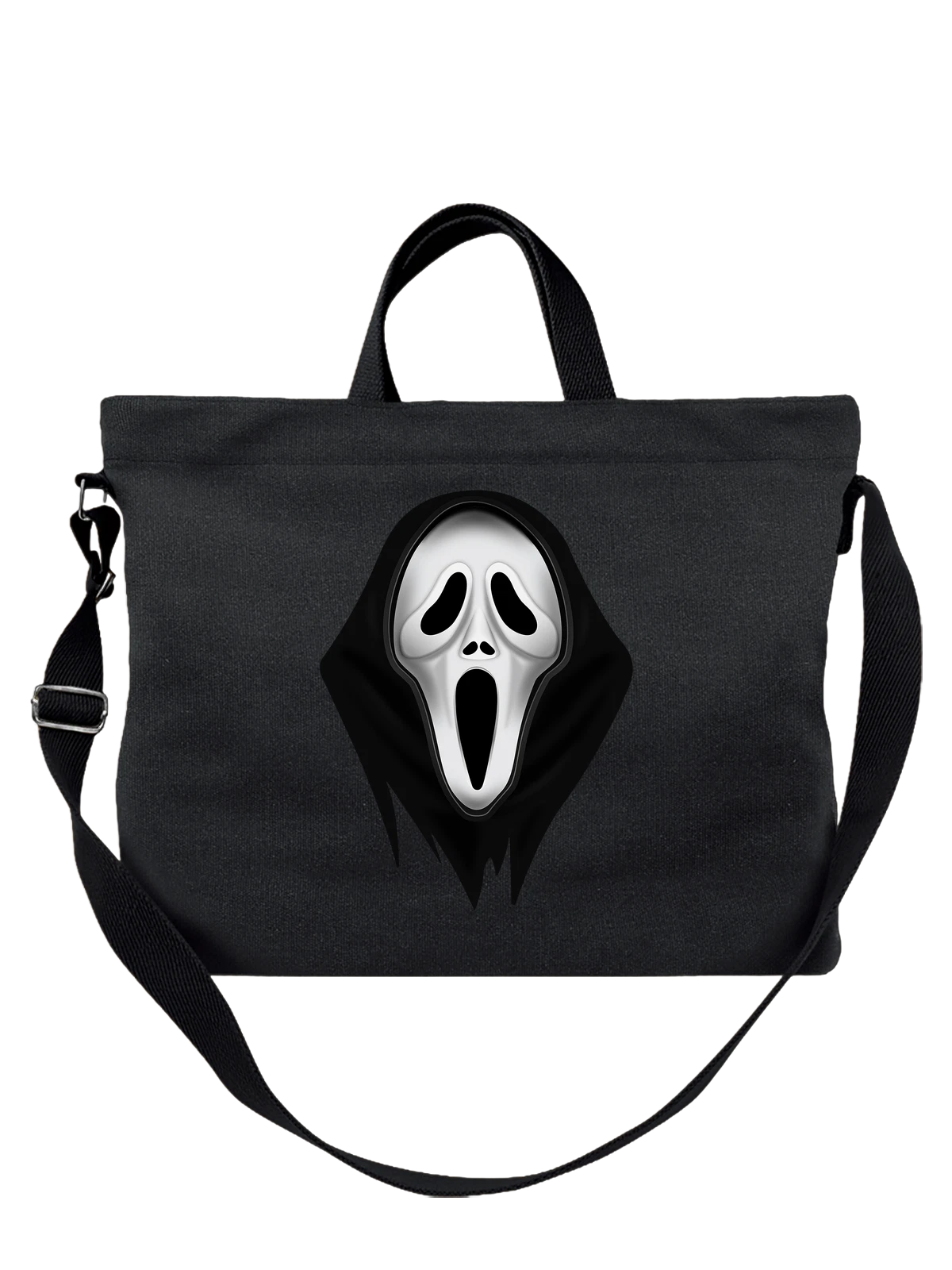Сумка Крик Scream чёрная с принтом — футболка подростку — Чёрная, фото 1
