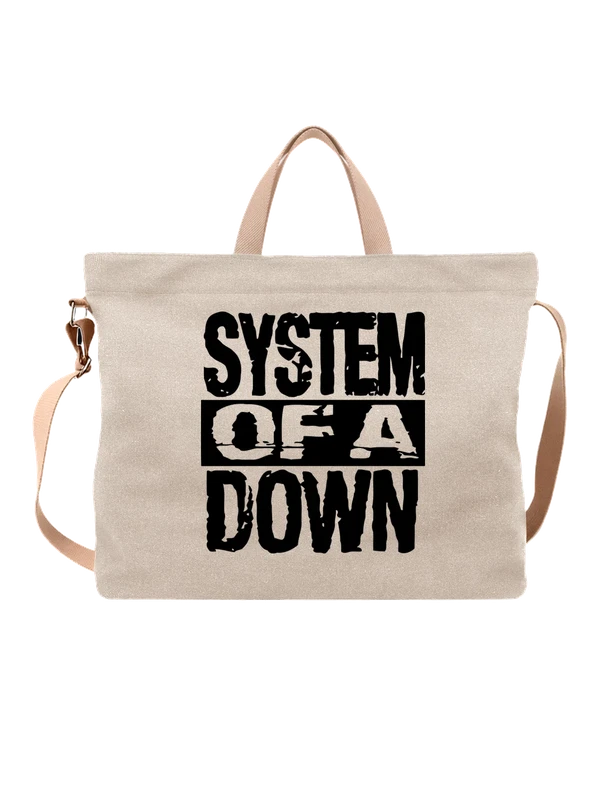 Сумка System Of A Down логотип — Белая, фото 1