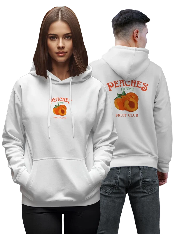 Худи персики peaches — Белая, фото 1