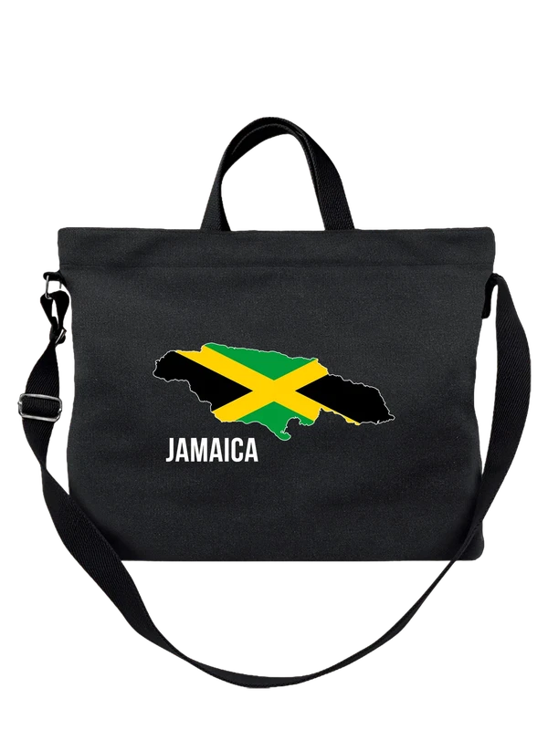 Сумка с флагом Ямайки Jamaica — Чёрная, фото 1