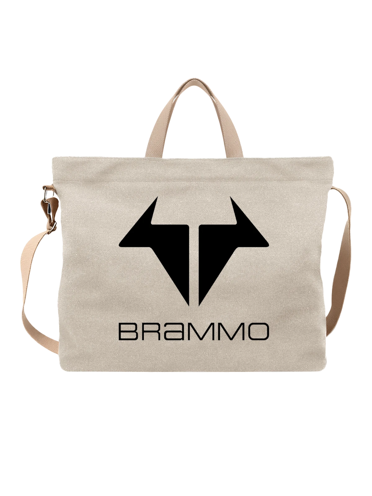 Сумка бежевая с принтом Brammo — батарейная техника — Бежевая, фото 1
