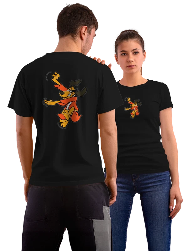 Футболка пёс кунг фу Kung Fu Dog — Чёрная, фото 1