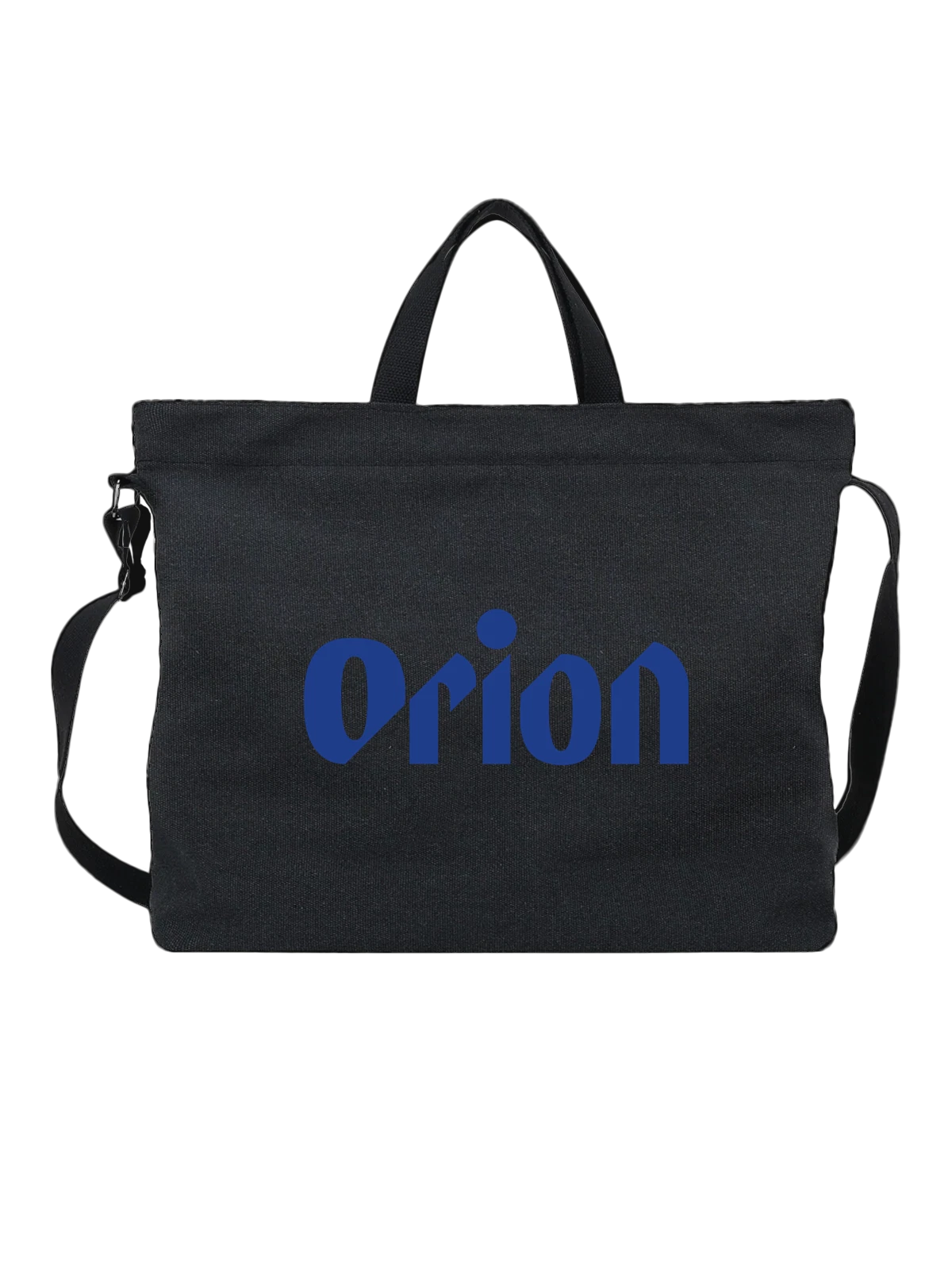 Сумка Orion чёрная с принтом — современная айдентика — Чёрная, фото 1