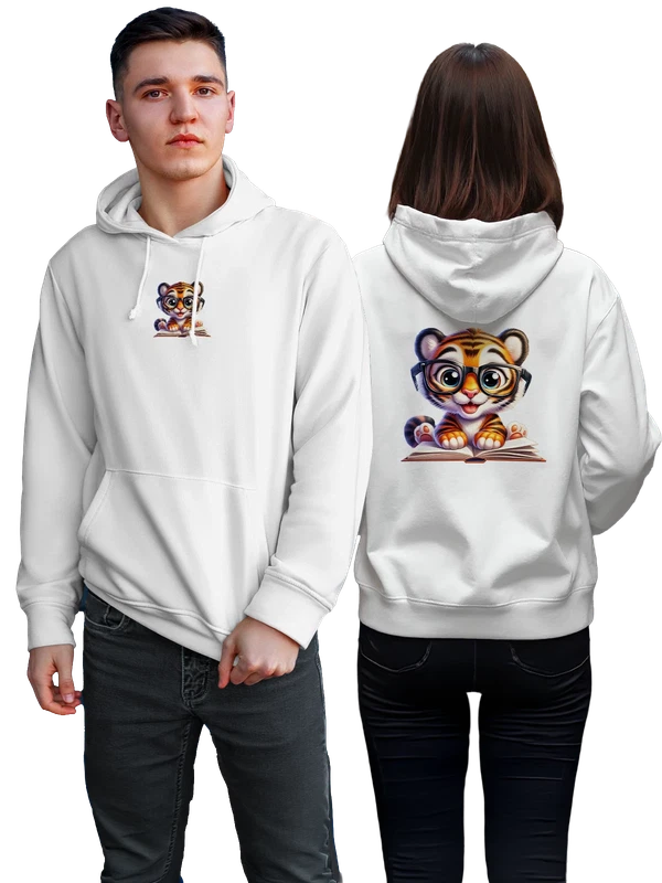 Худи с тигром — Белая, фото 1