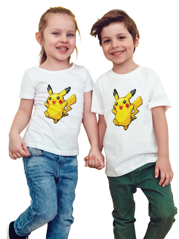 Футболка с Пикачу Покемон Pokemon — Белая, фото 1