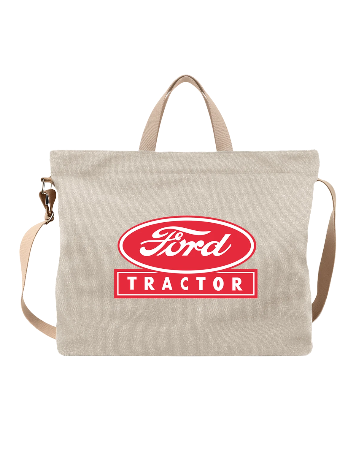 Сумка Ford белая с принтом — контрастный принт — Белая, фото 1