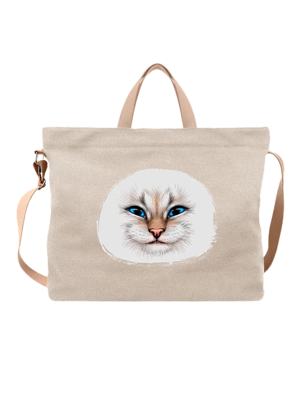 Сумка с котом — Белая, фото 1