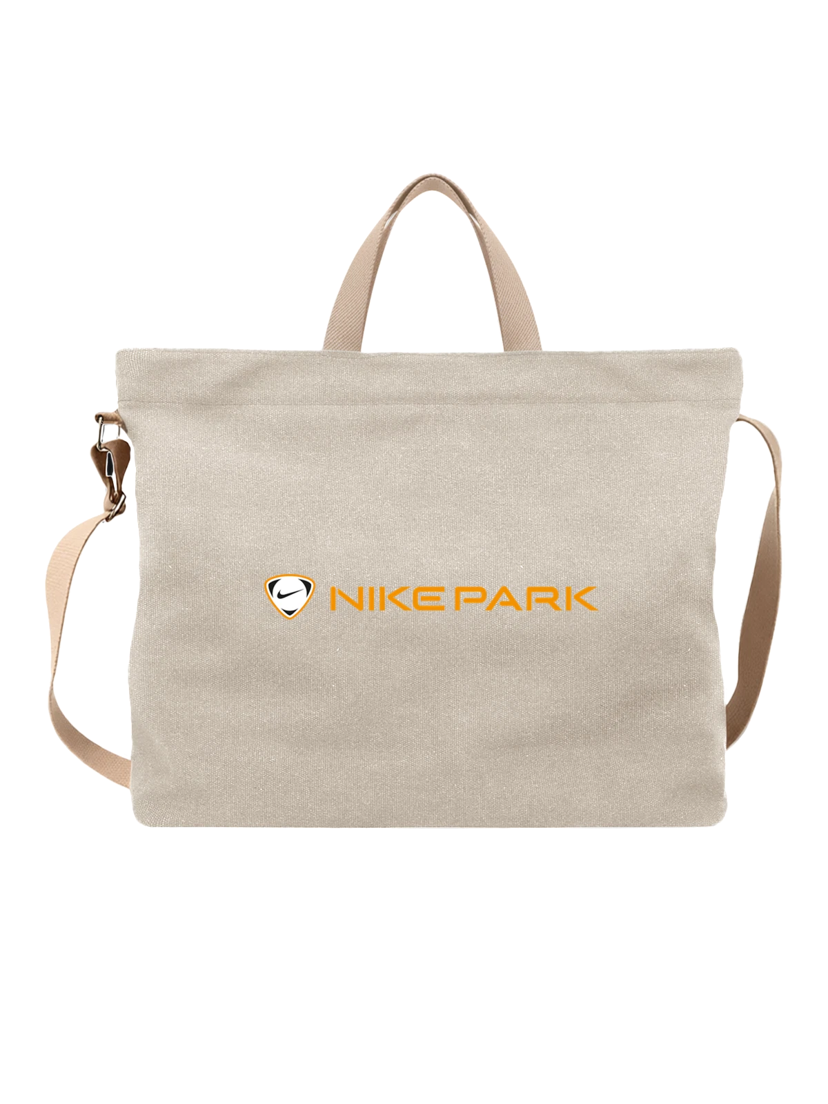 Сумка Nike белая с принтом — футбольная серия — Белая, фото 1
