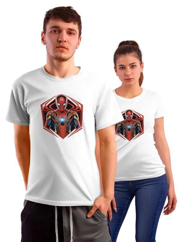 Футболка Человек-паук Spider-Man Marvel супергерой — Белая, фото 1