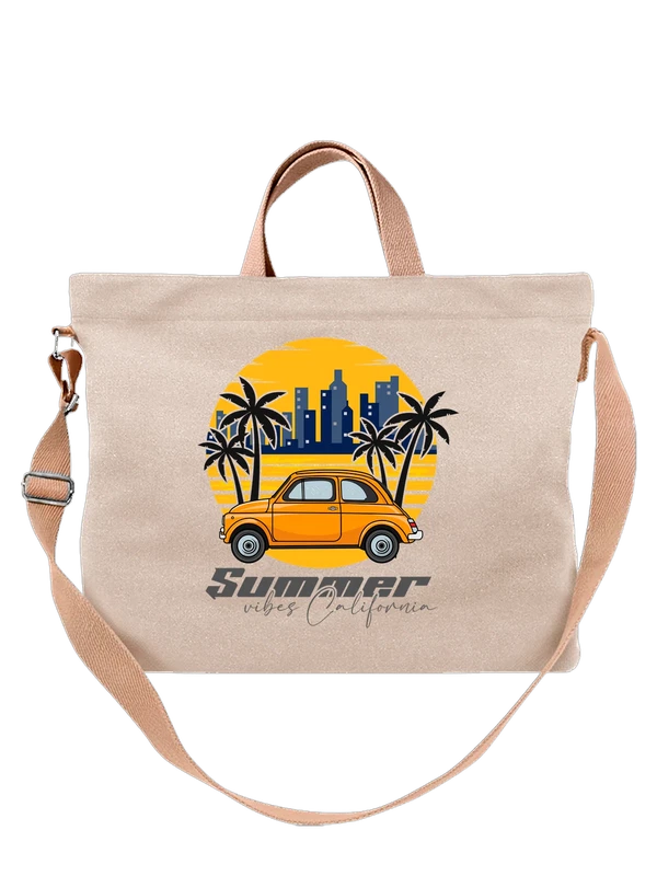 Сумка автомобиль жук summer vibes California — Белая, фото 1