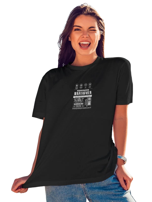 Футболка имя Маргарита Рита — Чёрная, фото 1
