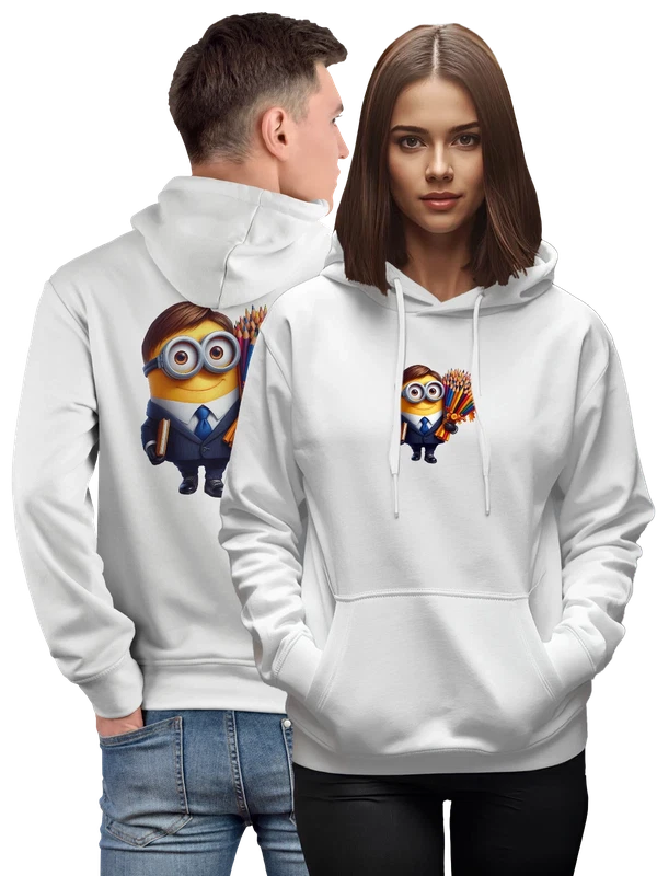Худи Миньон Minion школьник — Белая, фото 1