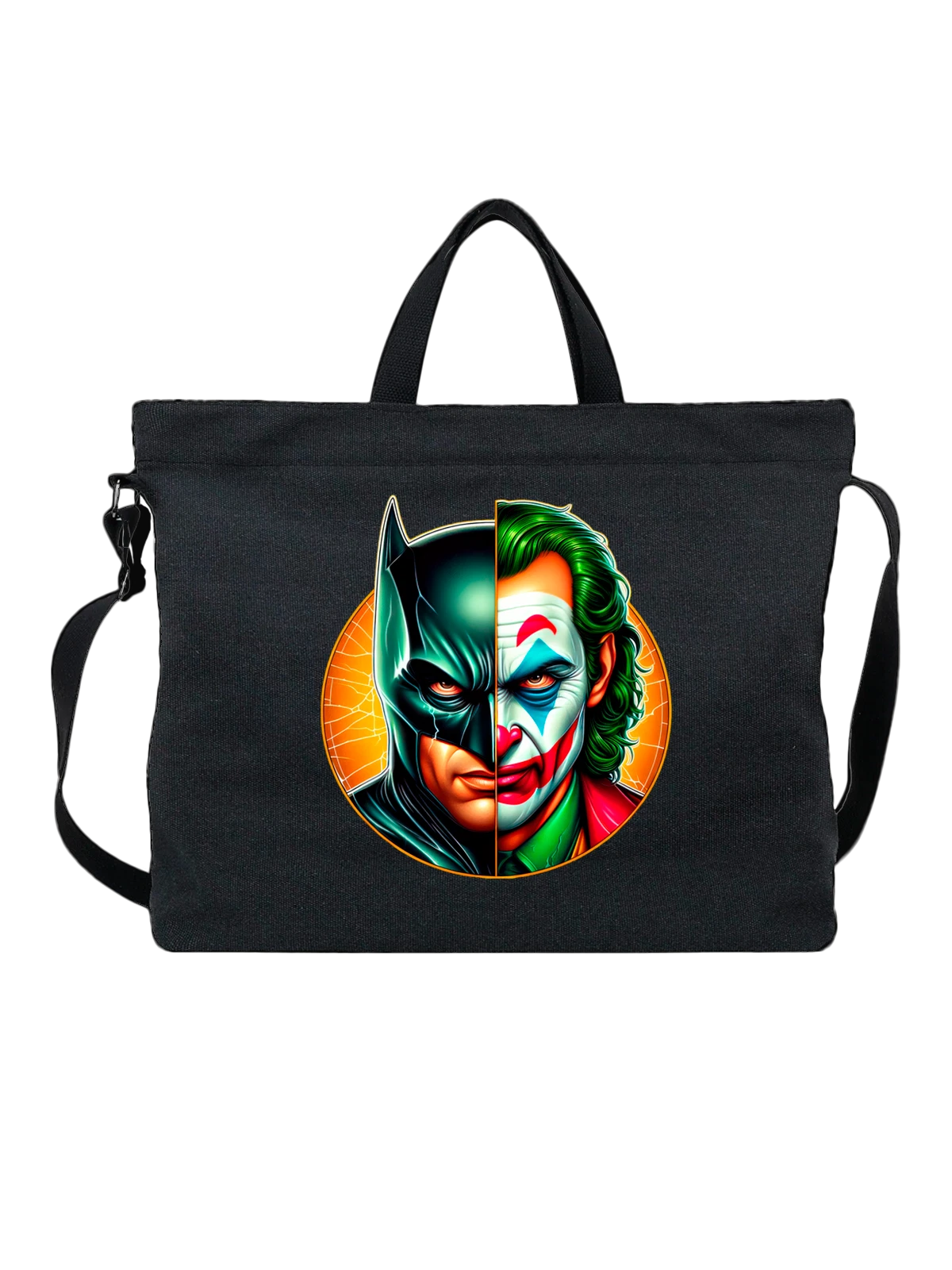 Сумка Джокер Joker Бэтмен Batman чёрная с принтом — подарок любителю комиксов — Чёрная, фото 1