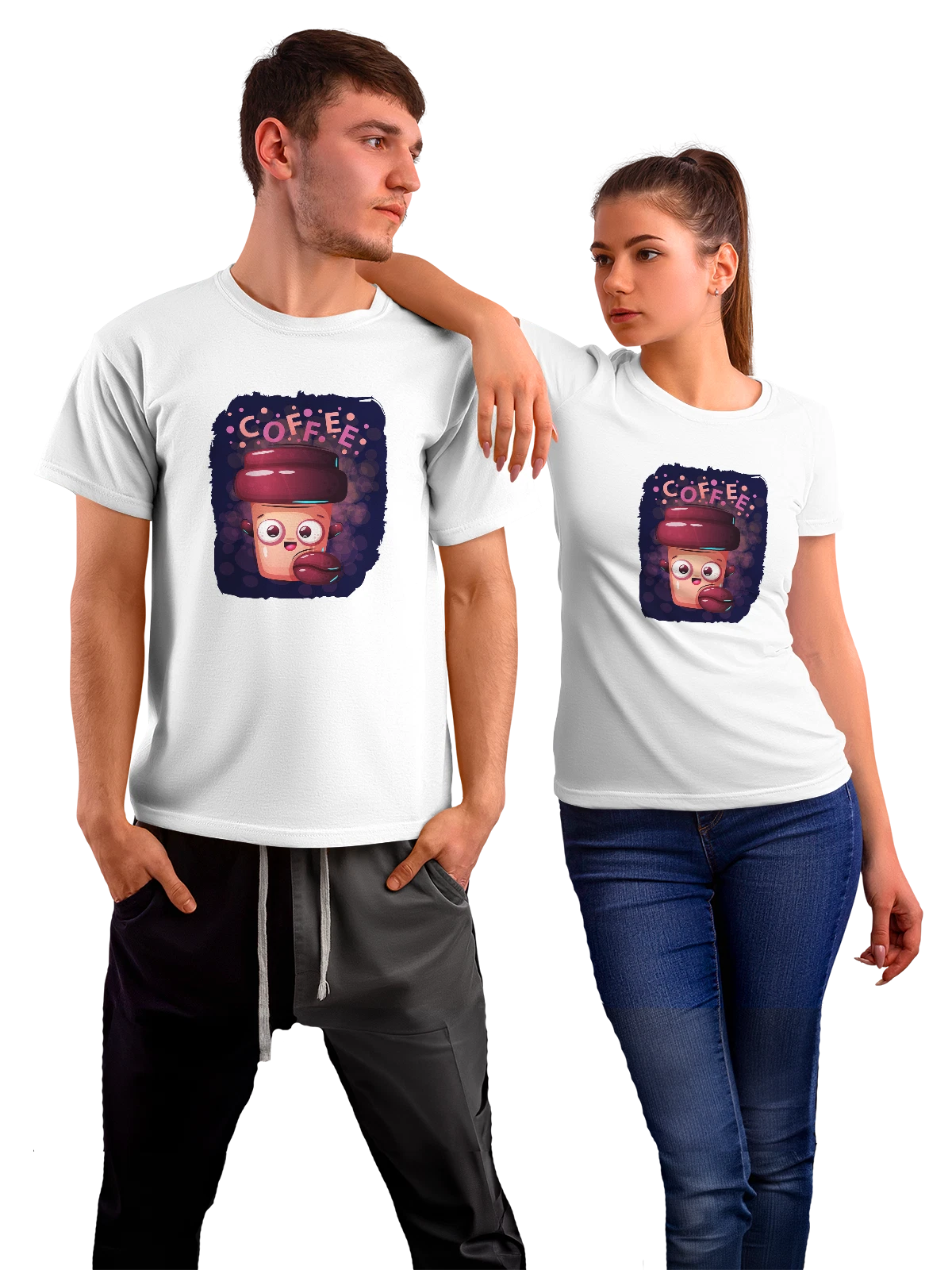 Футболка Кружка кофе белая с принтом — кофейный юмор — Белая, фото 1