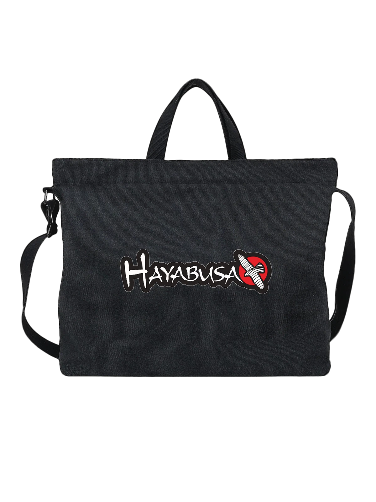 Сумка Hayabusa чёрная с принтом — боевые перчатки — Чёрная, фото 1