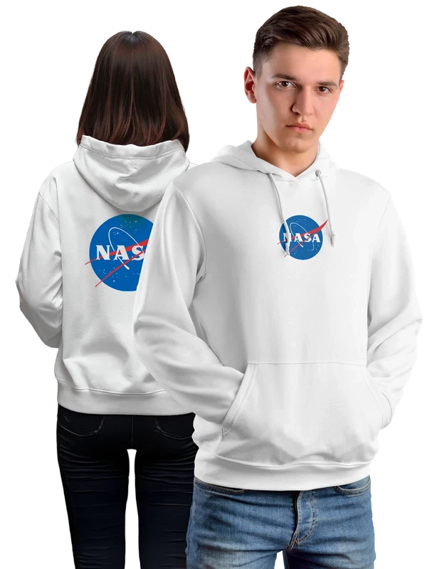 Худи Nasa — Белая, фото 1