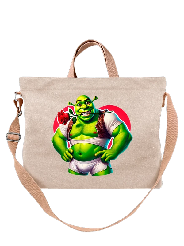 Сумка Шрек Shrek с розой — Белая, фото 1
