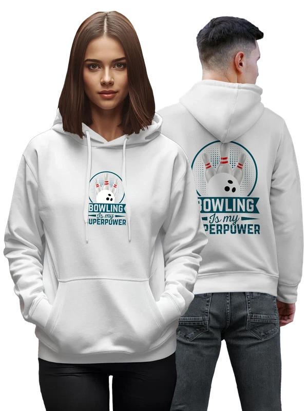 Худи боулинг bowling — Белая, фото 1