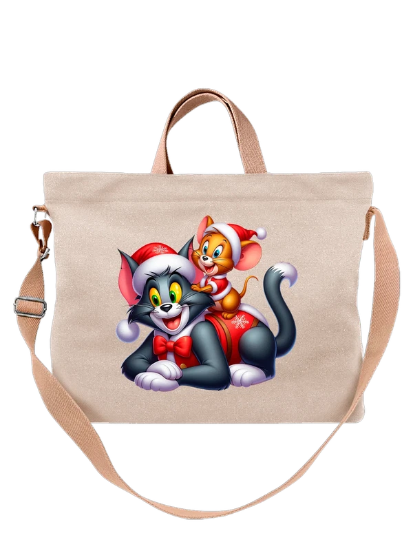 Сумка Том и Джерри Tom and Jerry в колпаках — Белая, фото 1