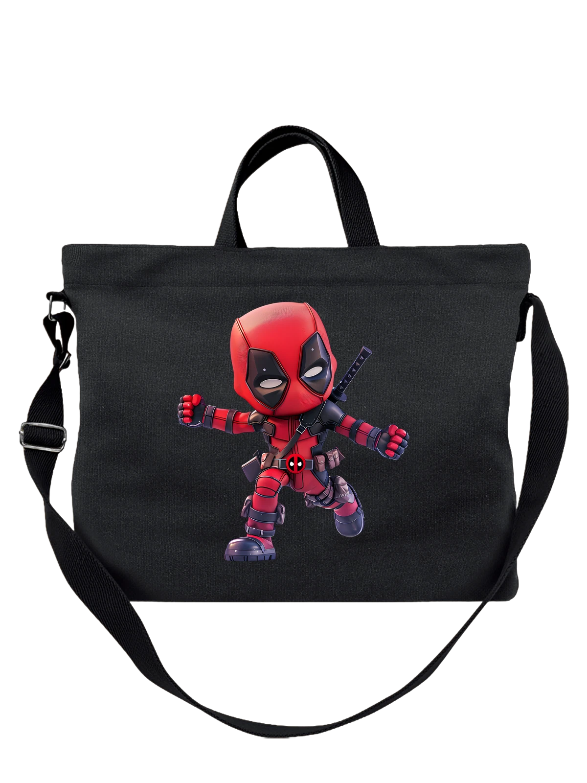 Сумка Дэдпул Deadpool чёрная с принтом — герой фильма — Чёрная, фото 1