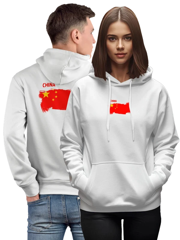 Худи флаг Китая China — Белая, фото 1