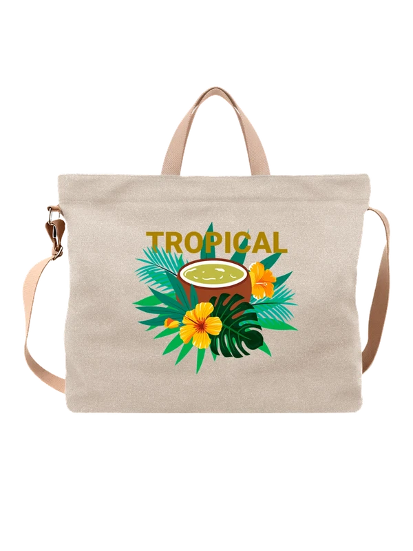 Сумка с кокосом tropical — Белая, фото 1