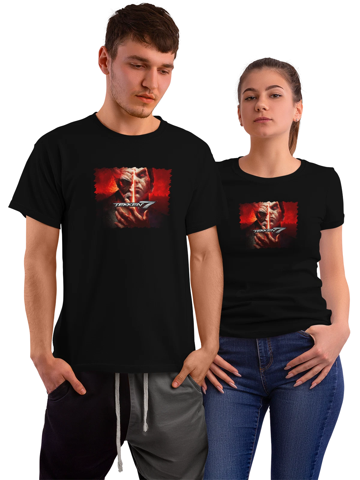 Футболка Игра Tekken 7 Heihachi Mishima чёрная с принтом — подарок геймеру — Чёрная, фото 1