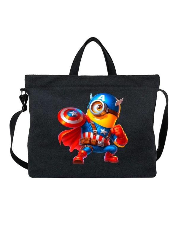 Сумка Миньон Minion Капитан Америка Captain America — Чёрная, фото 1