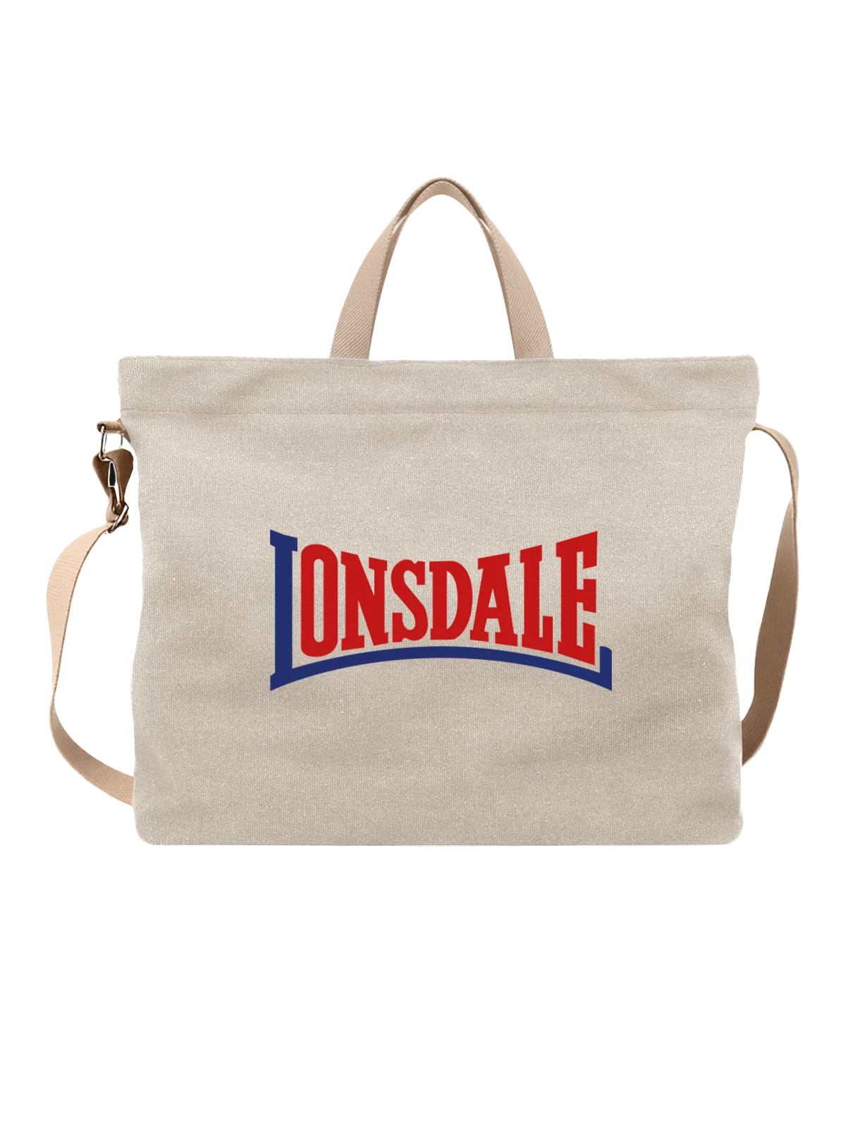 Сумка Lonsdale белая с принтом — единоборства и фитнес — Белая, фото 1