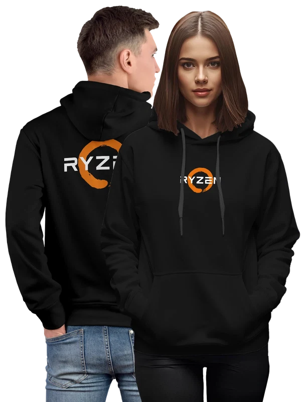 Худи Ryzen — Чёрная, фото 1