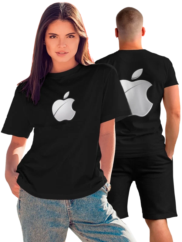 Футболка Apple — Чёрная, фото 1