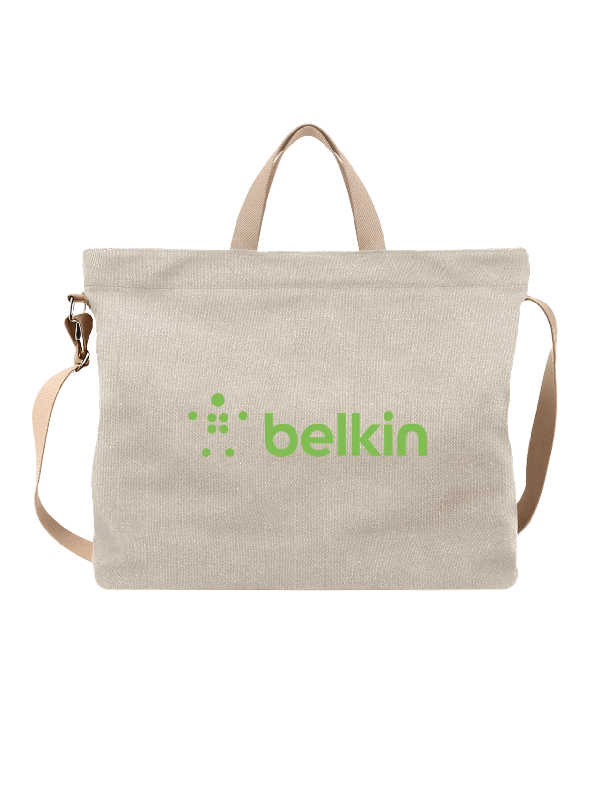 Сумка Belkin белая с принтом — цифровой стиль — Белая, фото 1