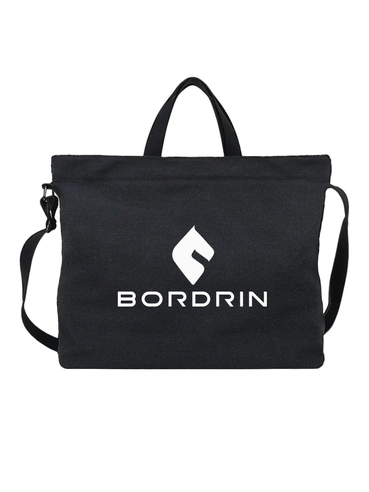 Сумка Bordrin чёрная с принтом — электрическая платформа — Чёрная, фото 1