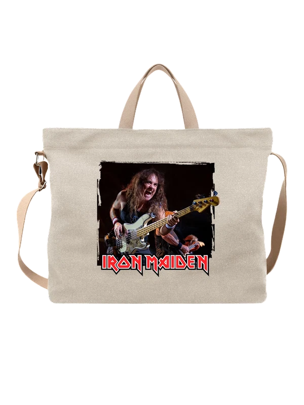 Сумка Iron Maiden Стив Харрис — Белая, фото 1