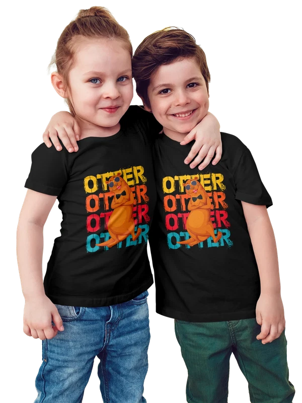 Футболка выдра otter — Чёрная, фото 1