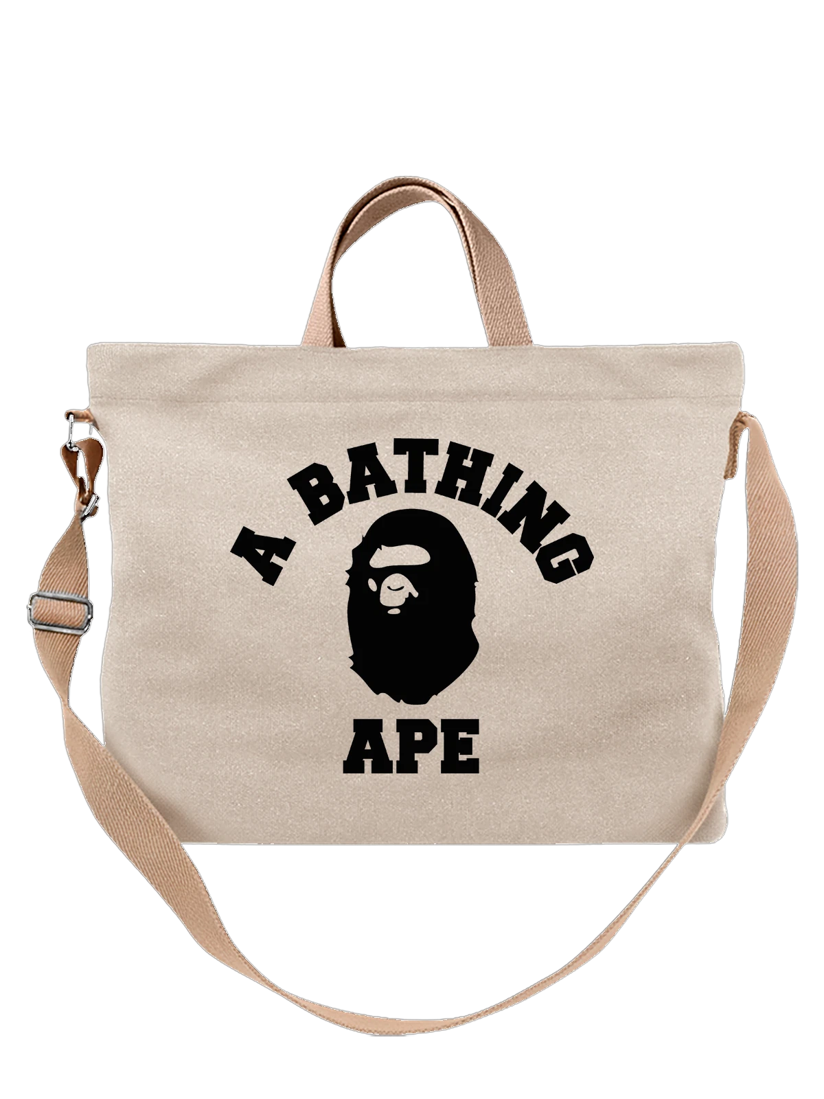 Сумка BAPE белая с принтом — хип хоп мода — Белая, фото 1